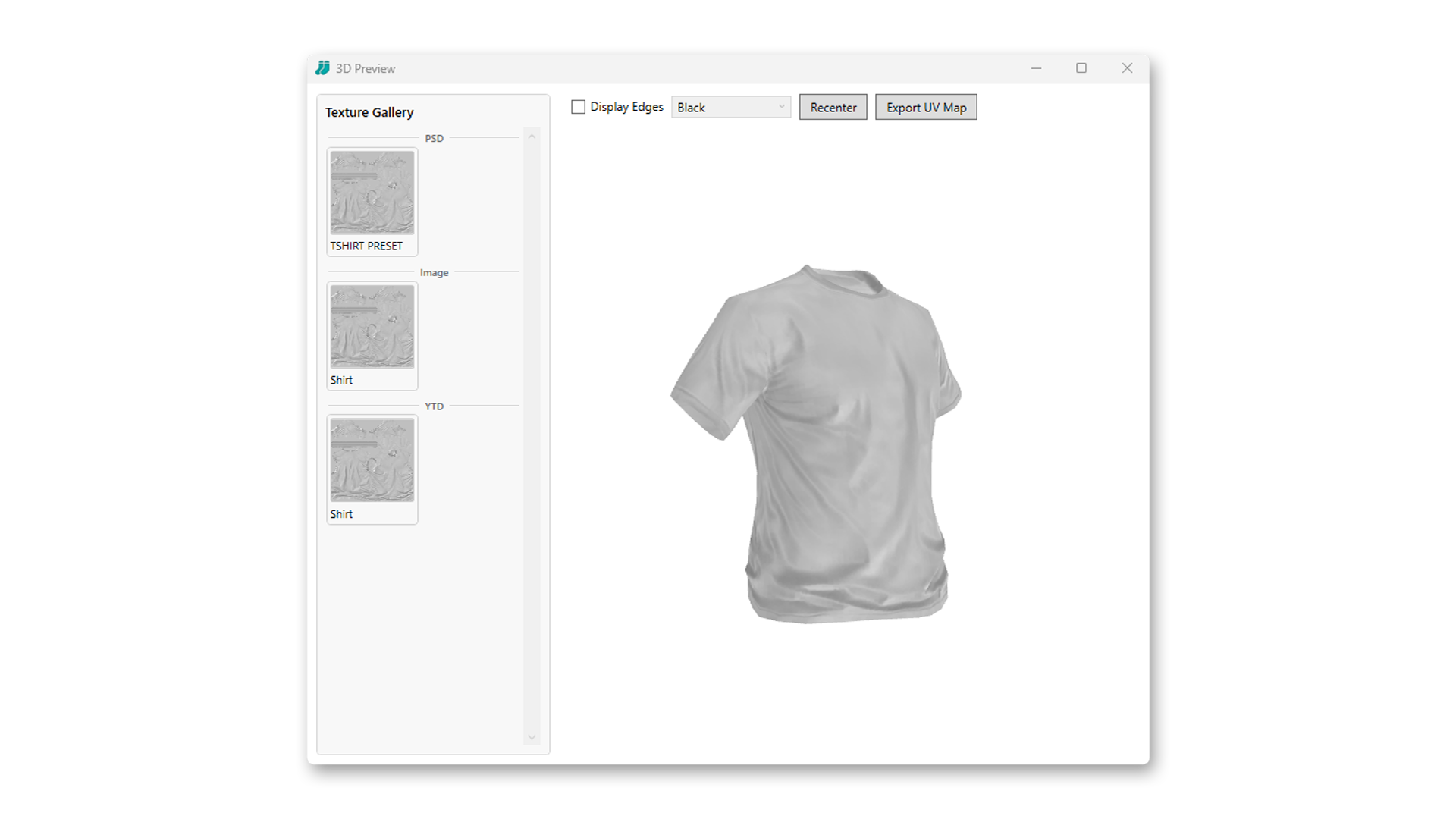 SCREENSHOT: 3D preview with model and textures